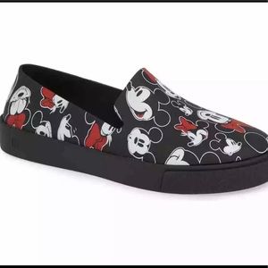 Mini Melissa Black and Red Mickey Mouse Loafers